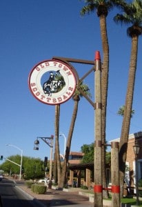 Sign in Downtown Scottsdale Arizona