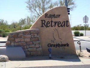 Grayhawk Scottsdale AZ Raptor Community Entrance