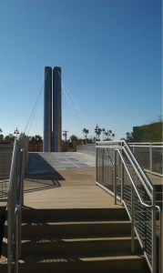 Soleri Bridge north entrance Scottsdale AZ