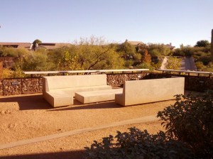 Park seating at Cavalliere Park North Scottsdale