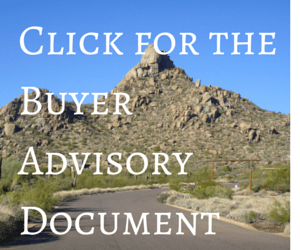 Click for the Arizona Buyer Advisory Documentt