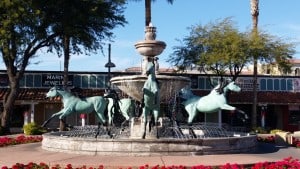 Downtown Scottsdale Horse Fountain